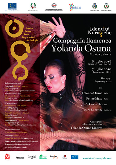 Compagnia Flamenca Yolanda Osuna - In scena il 7 luglio a Romanzesu, Bitti