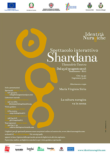 Dal 25 al 30 agosto - Shardana - spettacolo interattivo - prod. theandric - ore 19.30 a Romanzesu, Bitti